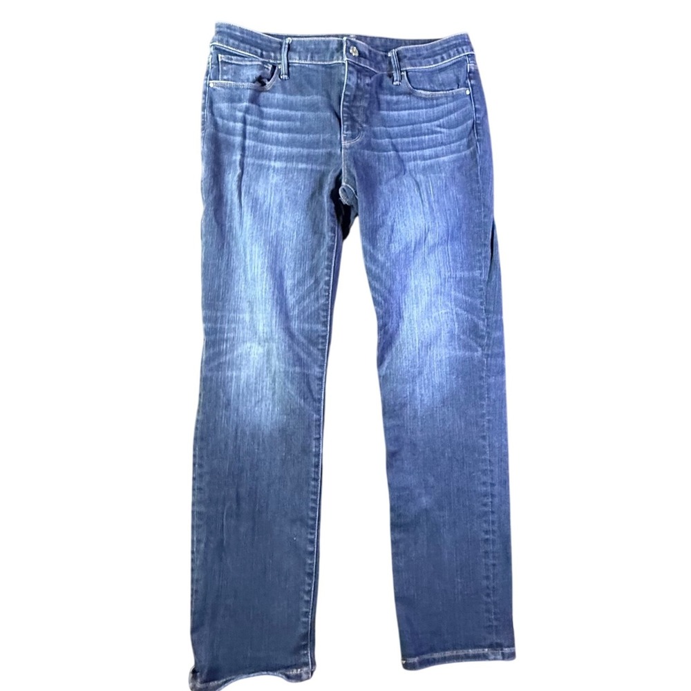 White House Black Market The Slim Crop Mid Rise Dark Wash Jeans‎ Size 10